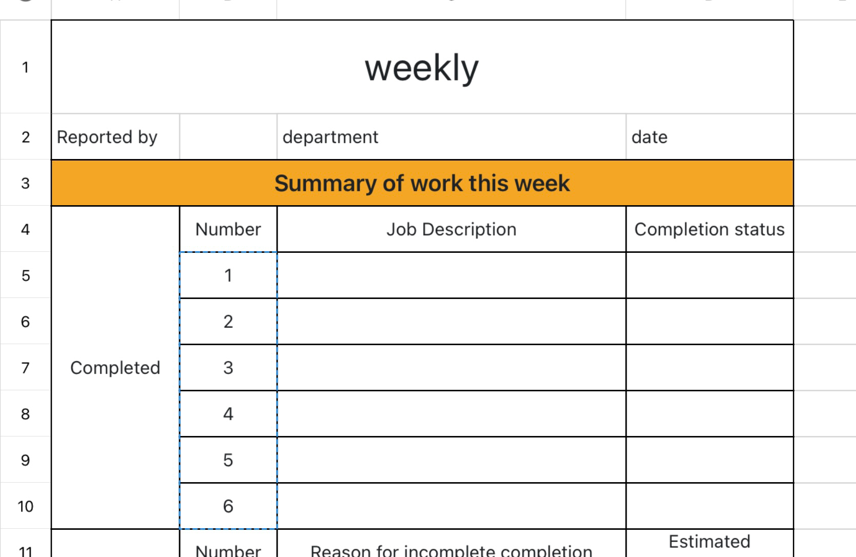 Work Weekly 1 1